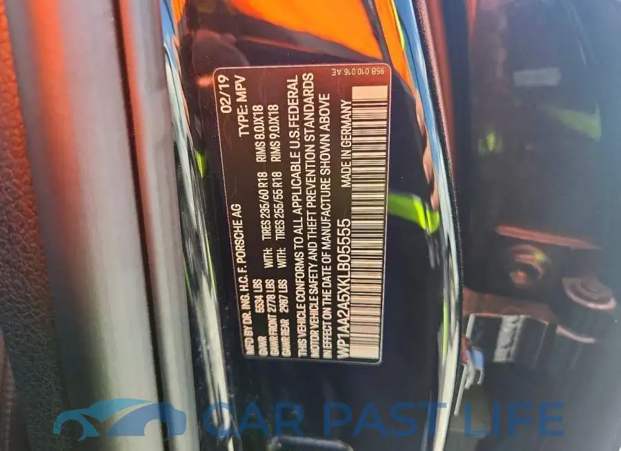 WP1AA2A5XKLB05555# 12
