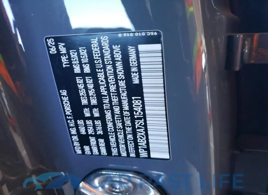 WP1AB2XA7SL154081# 13