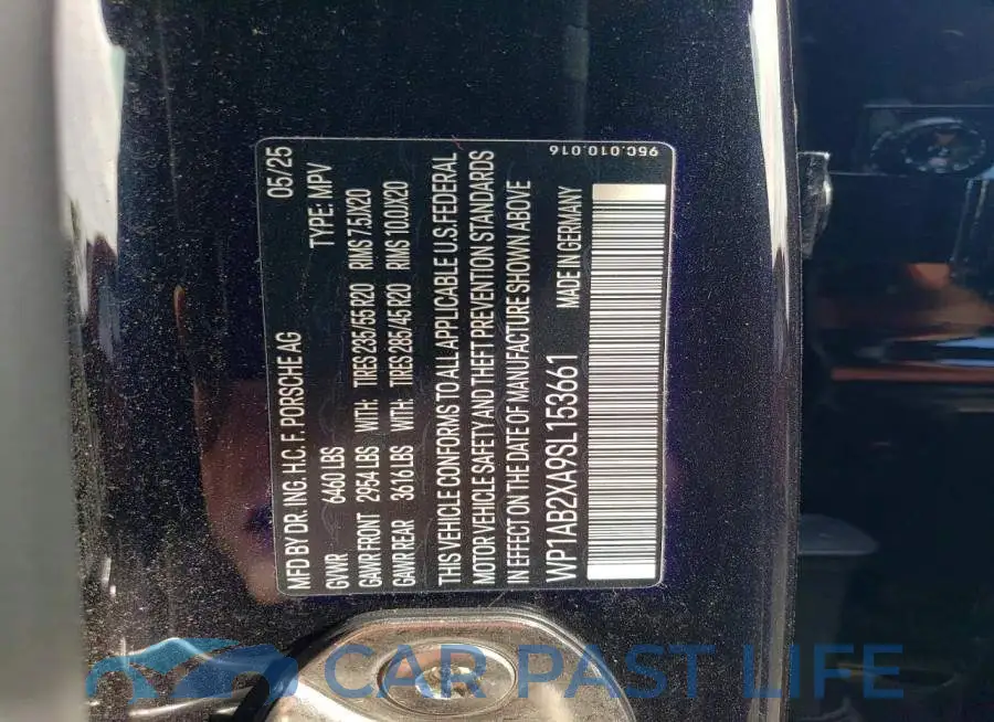 WP1AB2XA9SL153661# 13