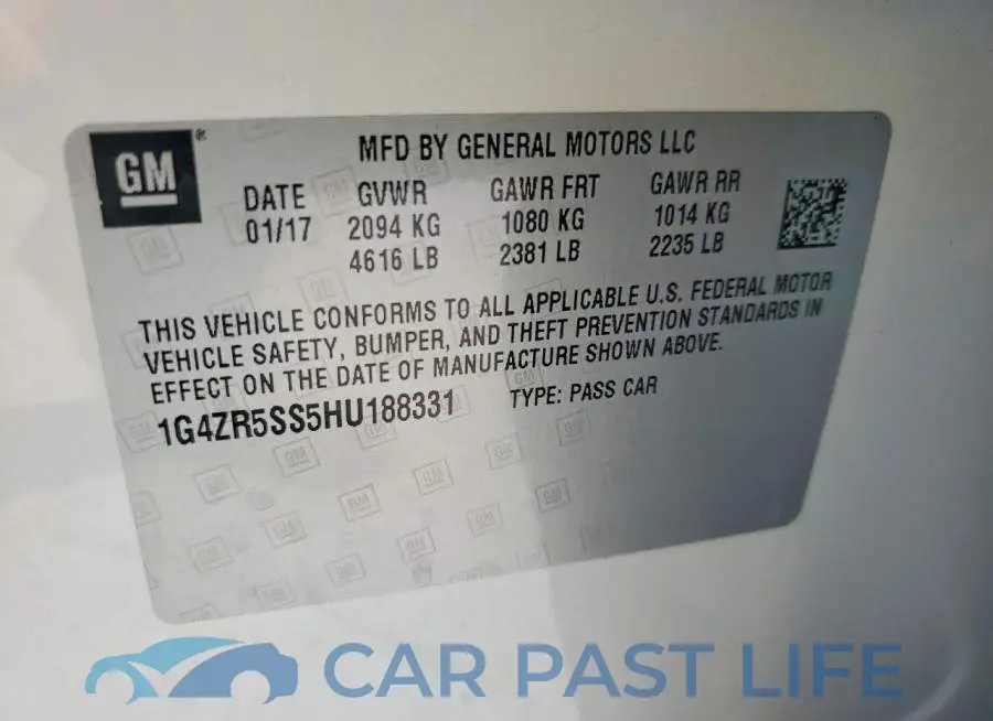1G4ZR5SS5HU188331# 13