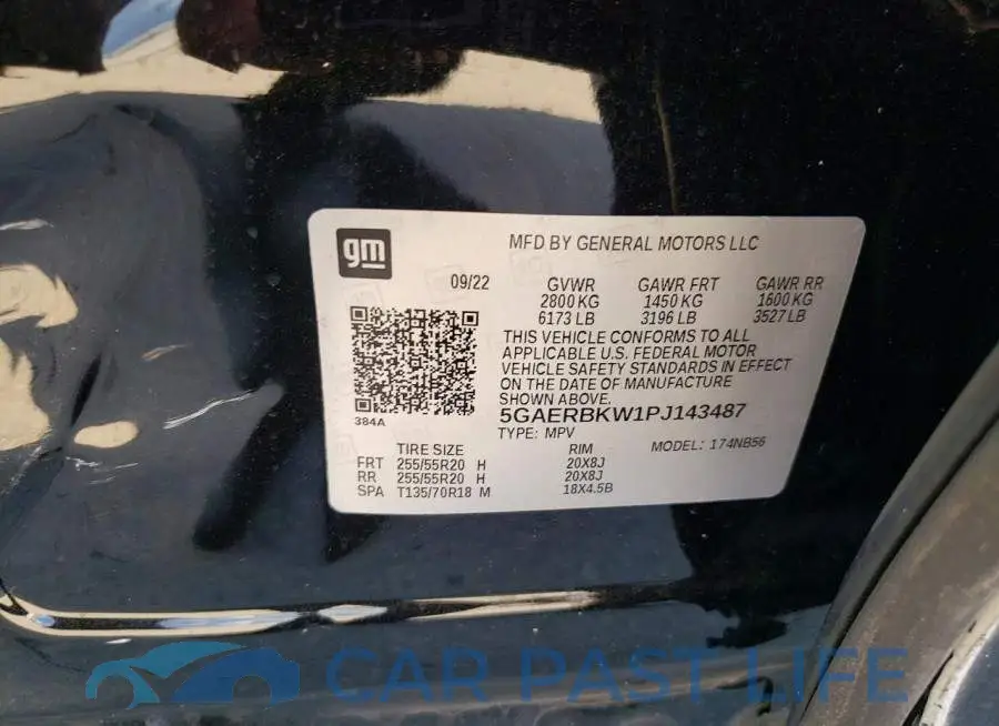 5GAERBKW1PJ143487# 13