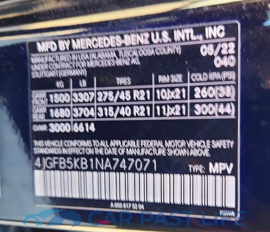 4JGFB5KB1NA747071# 13