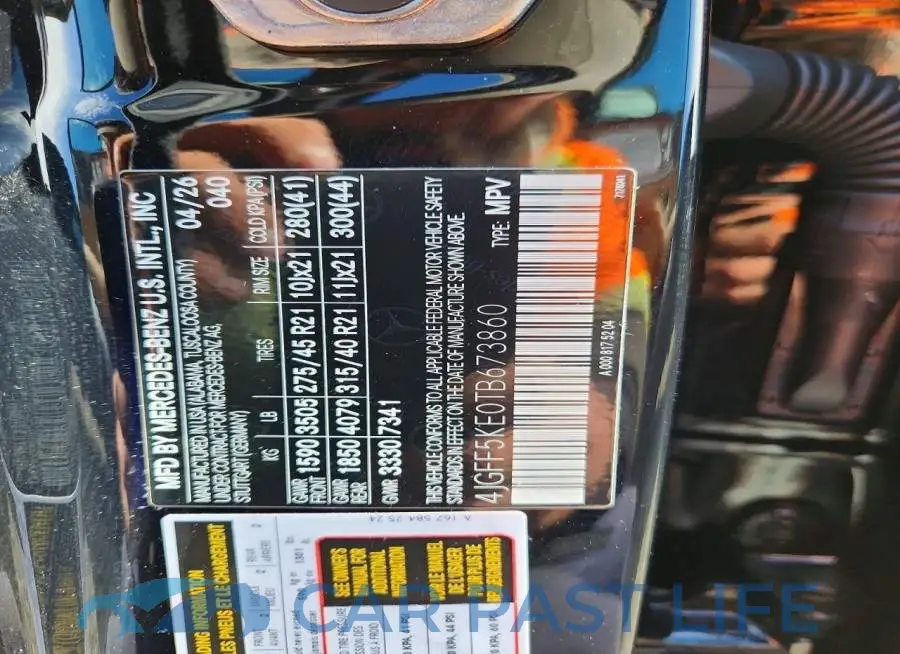 4JGFF5KE0TB673860# 14