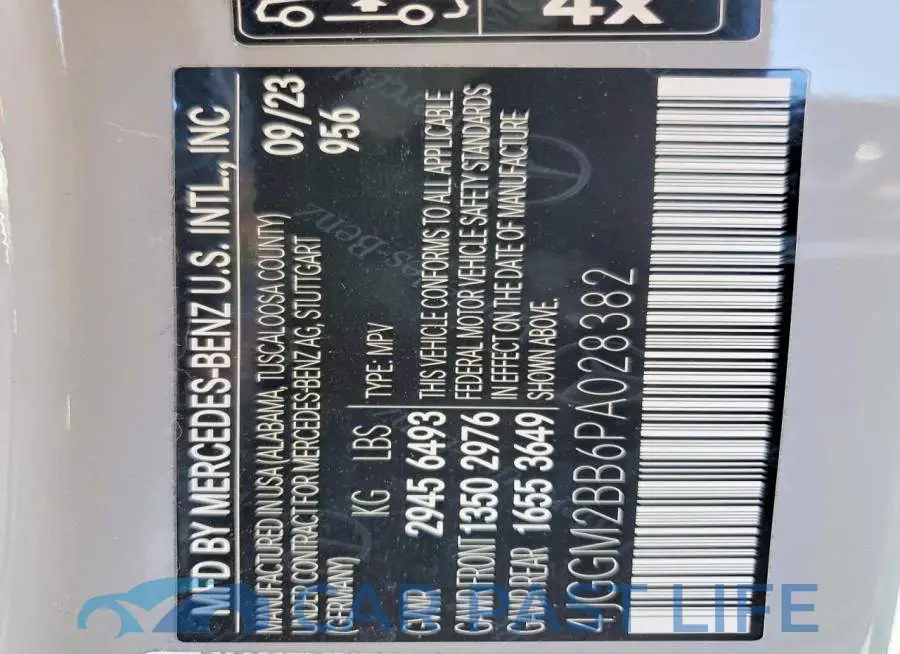 4JGGM2BB6PA028382# 13