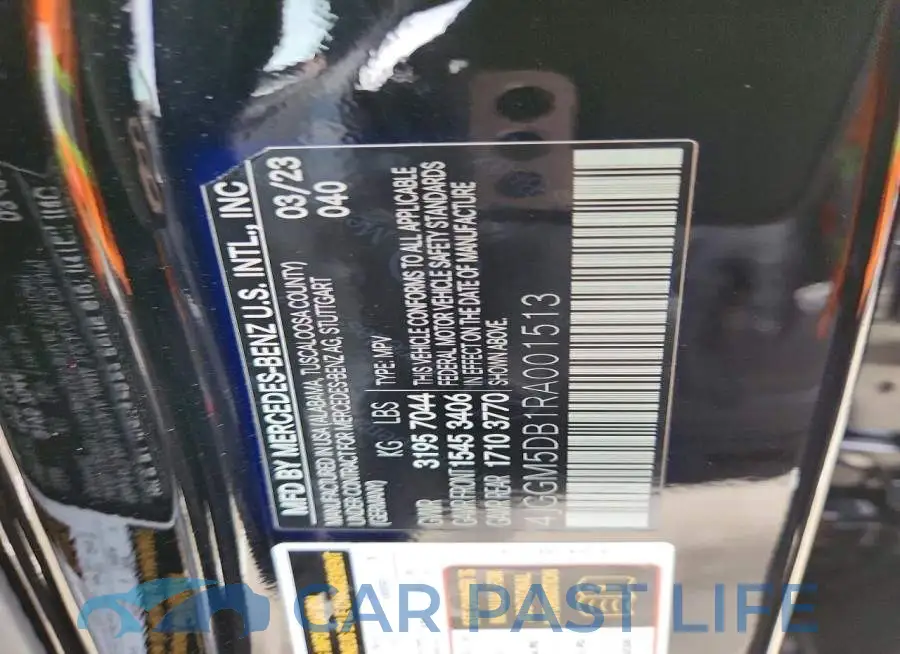 4JGGM5DB1RA001513# 12