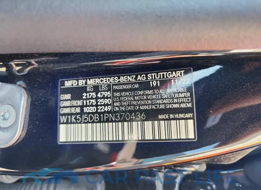 W1K5J5DB1PN370436# 12