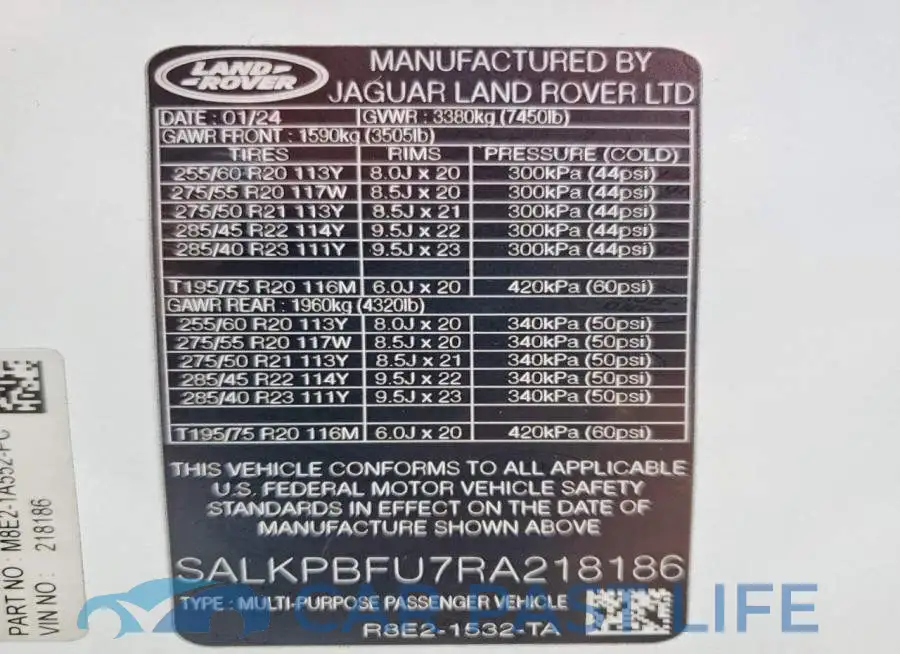 SALKPBFU7RA218186# 14