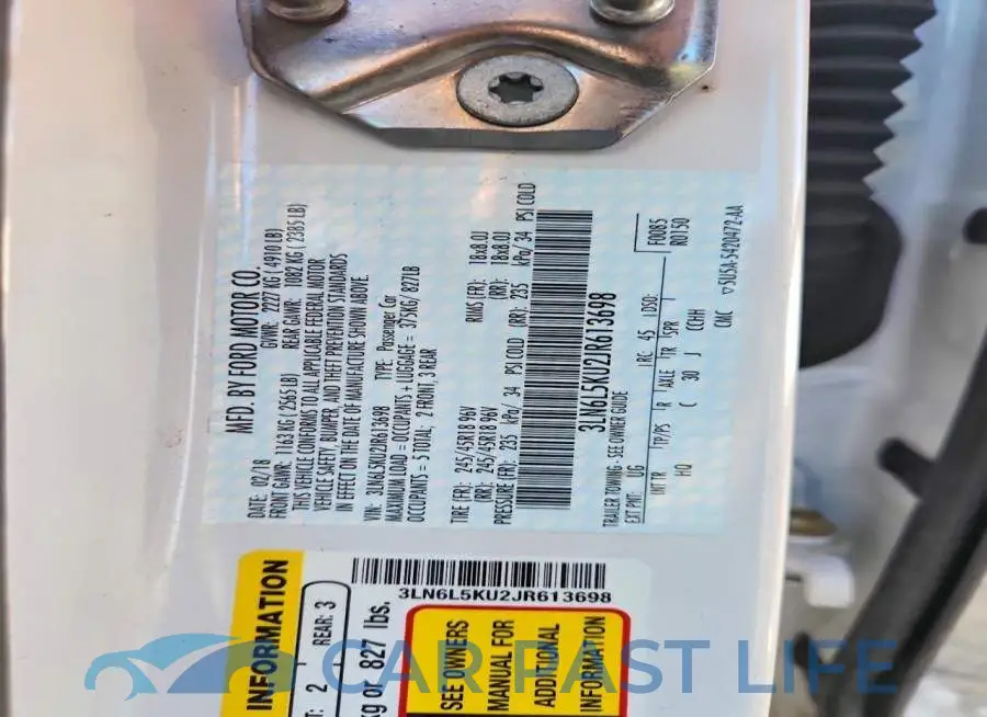 3LN6L5KU2JR613698# 12