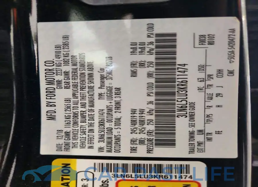 3LN6L5LU3KR611474# 12