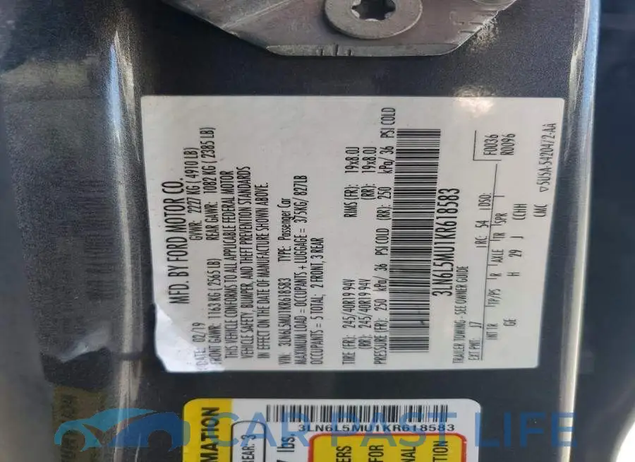 3LN6L5MU1KR618583# 13