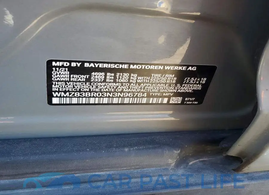 WMZ83BR03N3N96784# 13