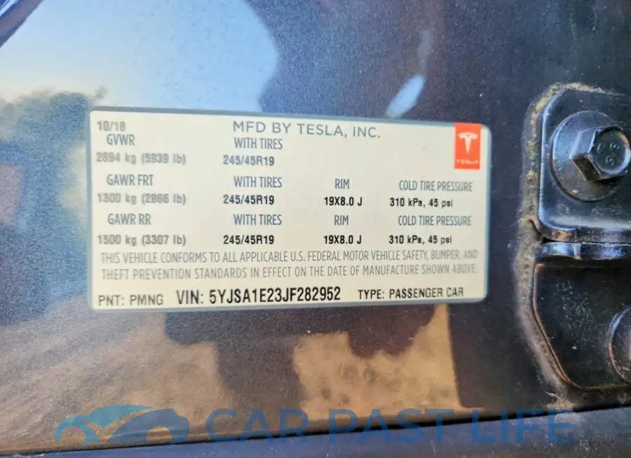 5YJSA1E23JF282952# 12