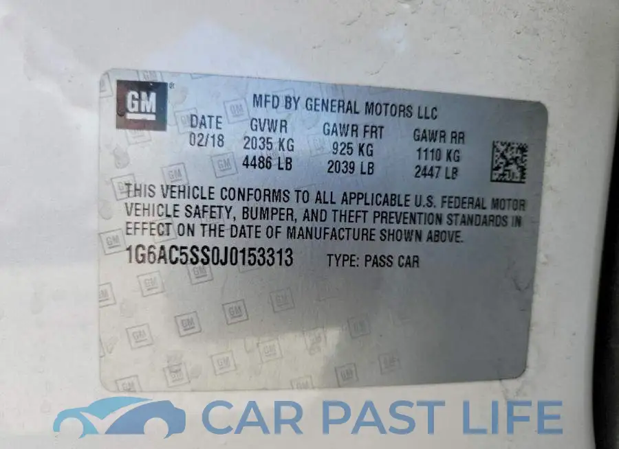 1G6AC5SS0J0153313# 13