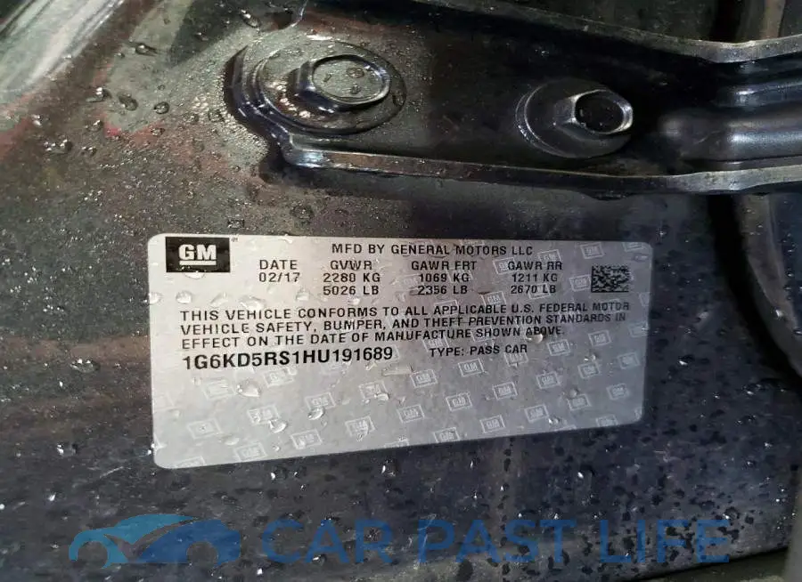 1G6KD5RS1HU191689# 13