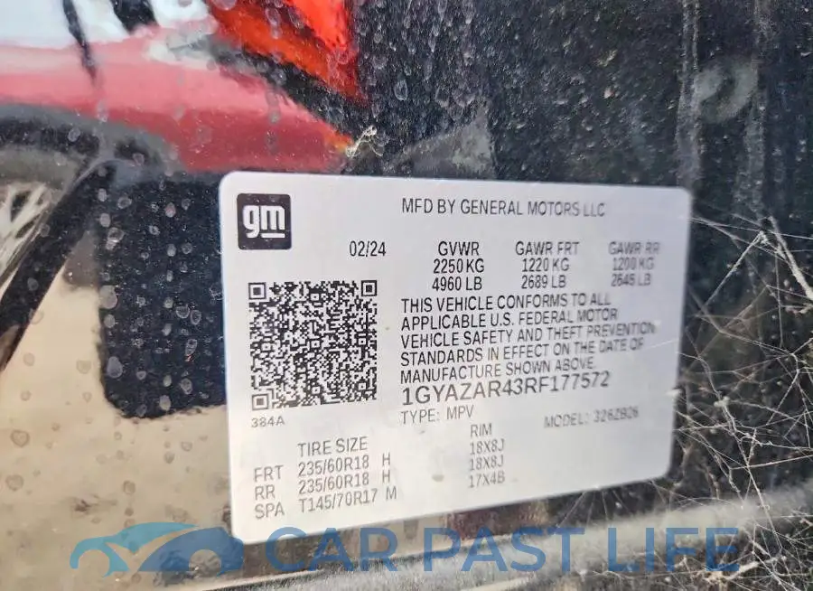 1GYAZAR43RF177572# 12