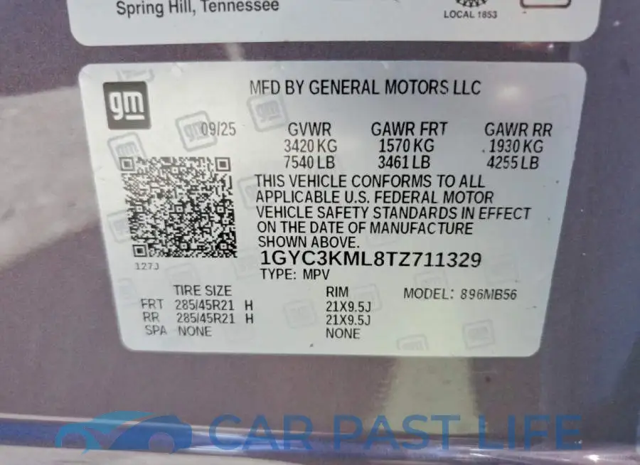 1GYC3KML8TZ711329# 13