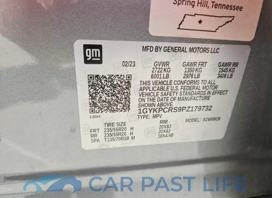 1GYKPCRS9PZ179732# 13