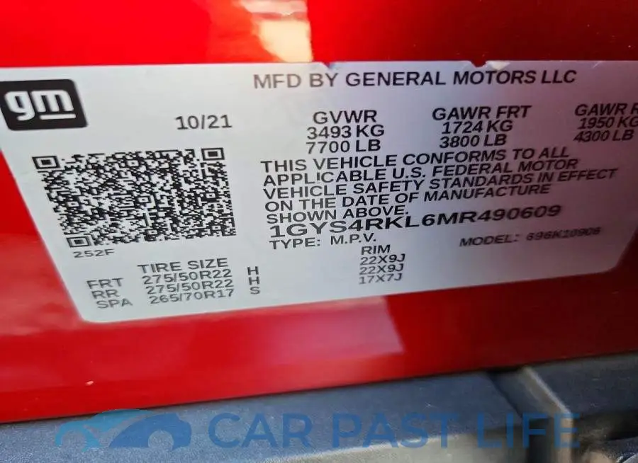 1GYS4RKL6MR490609# 13