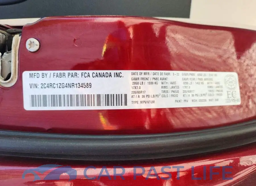2C4RC1ZG4NR134589# 13