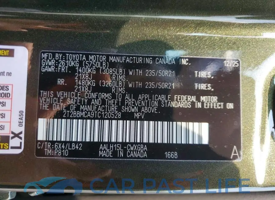 2T2BBMCA9TC120528# 12