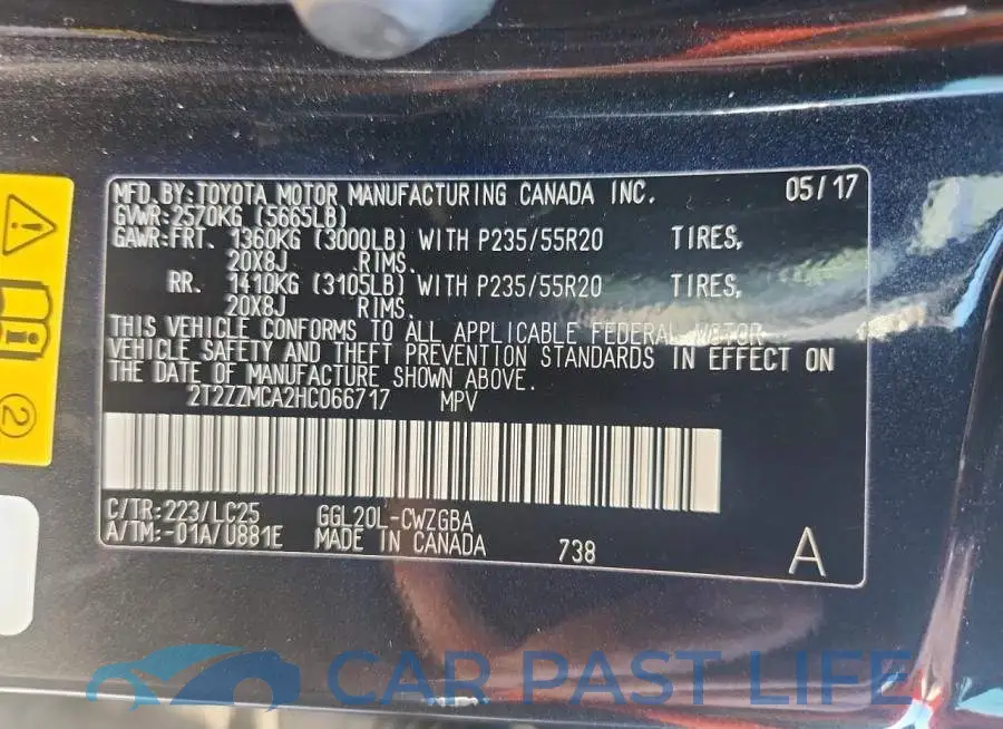 2T2ZZMCA2HC066717# 13