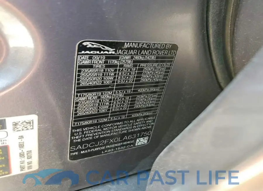 SADCJ2FX0LA631750# 13