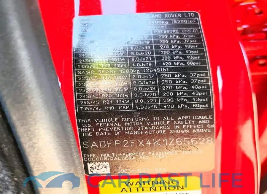 SADFP2FX4K1Z65628# 13