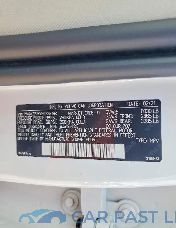 YV4A221KXM1738198# 14