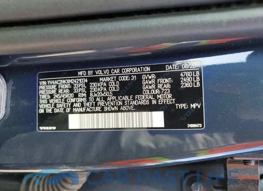 YV4AC2HKXM2421034# 14