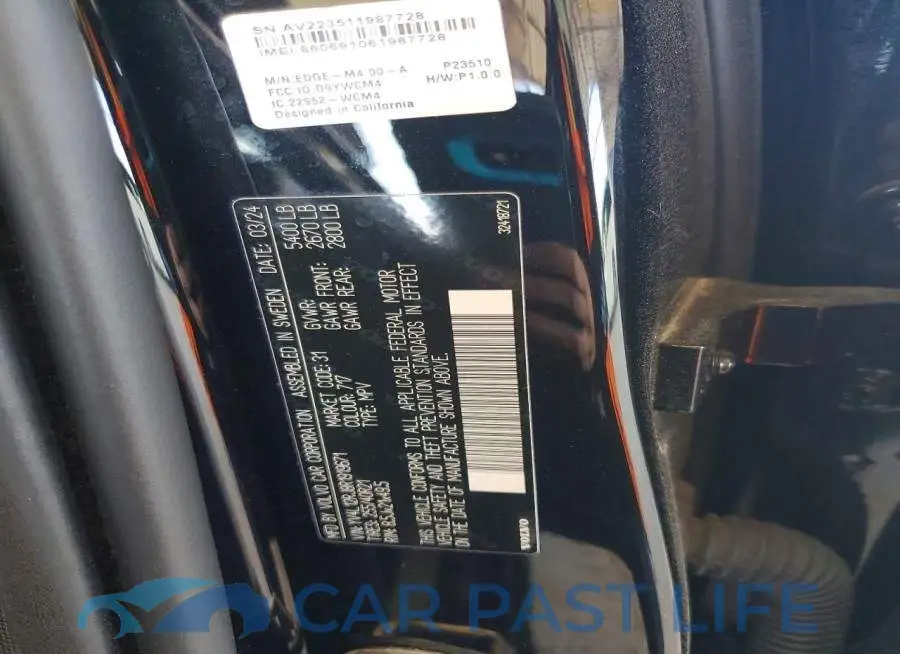 YV4L12RJ8R1919671# 12