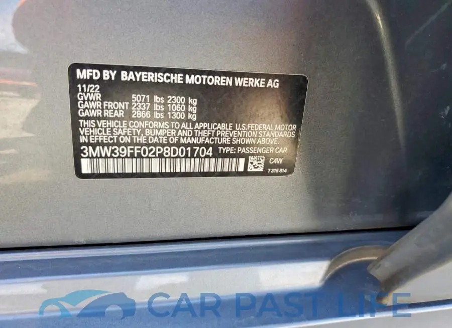 3MW39FF02P8D01704# 12