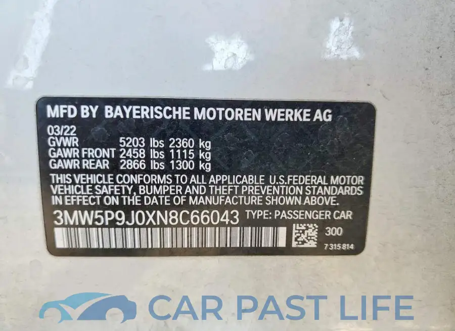 3MW5P9J0XN8C66043# 12