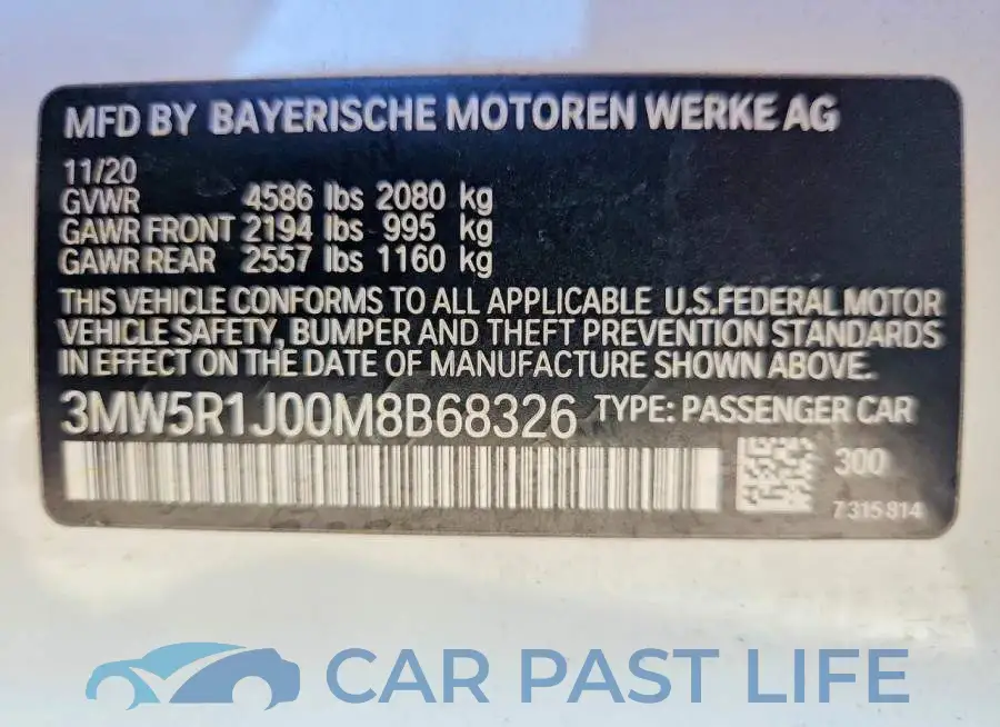 3MW5R1J00M8B68326# 12