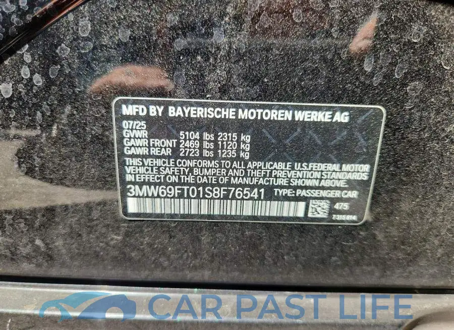 3MW69FT01S8F76541# 13