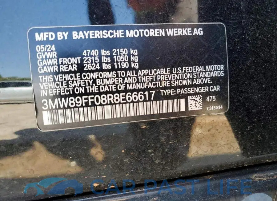 3MW89FF08R8E66617# 12