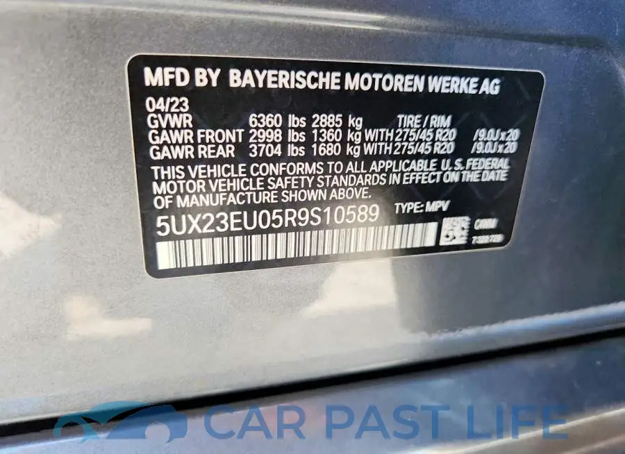 5UX23EU05R9S10589# 14