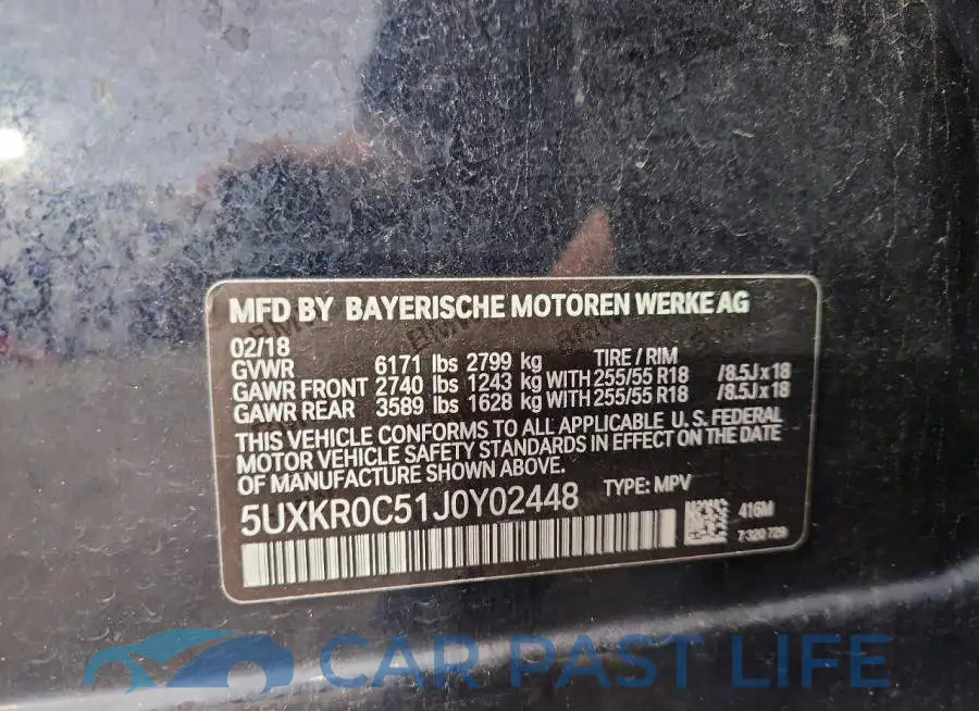 5UXKR0C51J0Y02448# 13