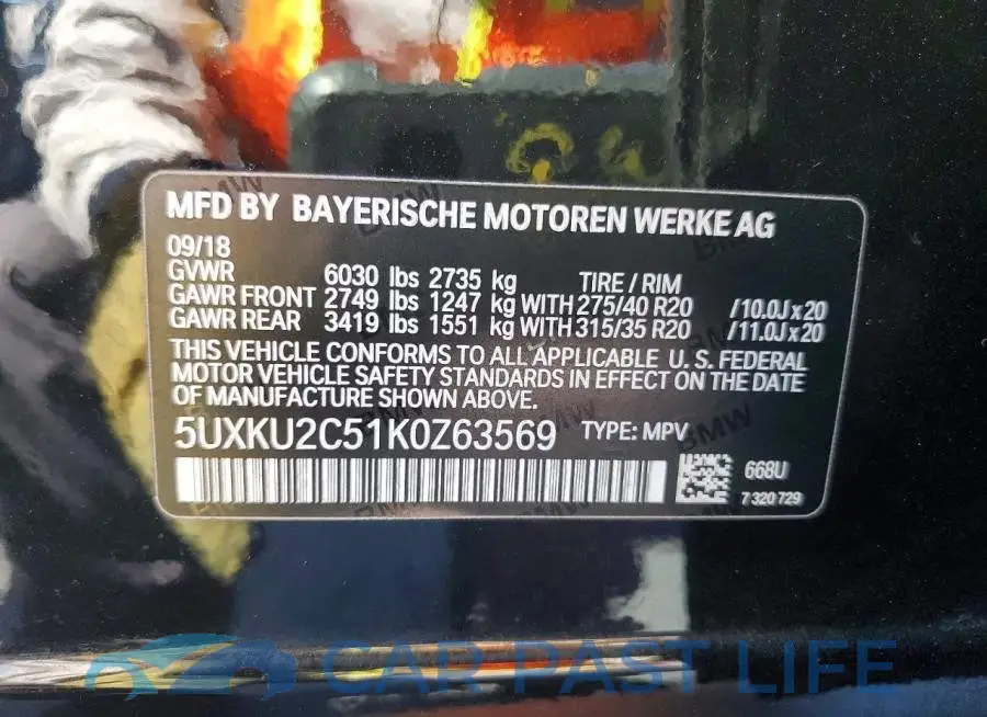 5UXKU2C51K0Z63569# 13