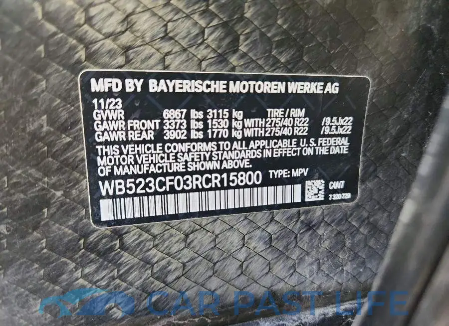 WB523CF03RCR15800# 13