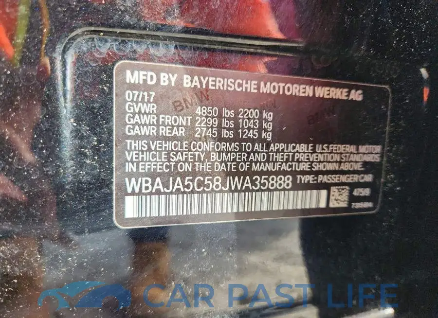 WBAJA5C58JWA35888# 12