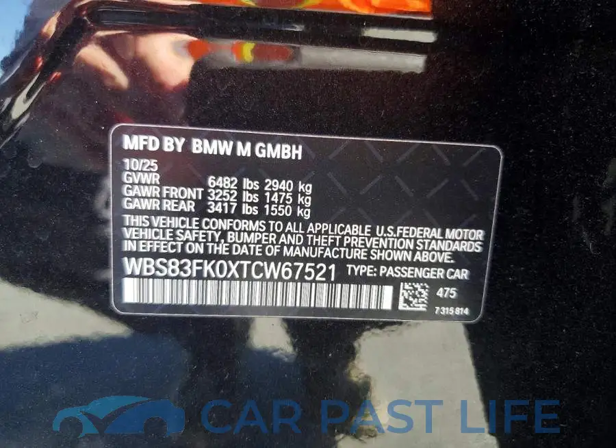 WBS83FK0XTCW67521# 13