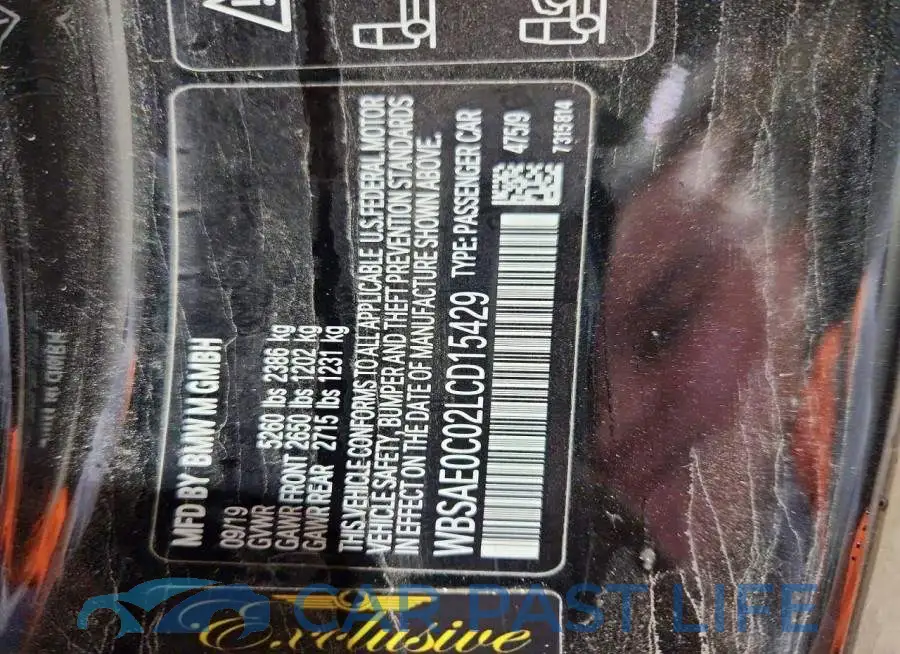 WBSAE0C02LCD15429# 12
