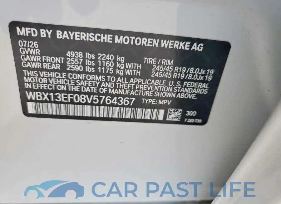 WBX13EF08V5764367# 12