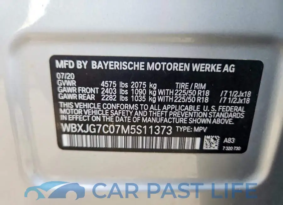 WBXJG7C07M5S11373# 14