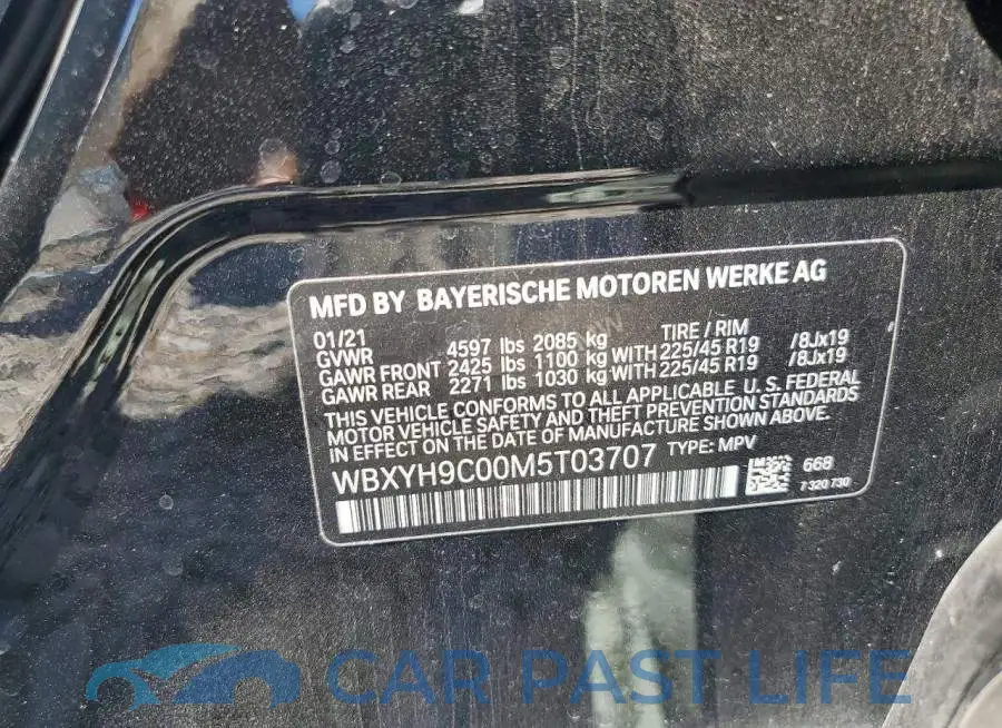 WBXYH9C00M5T03707# 13