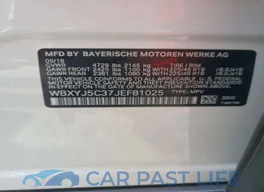 WBXYJ5C37JEF81025# 13
