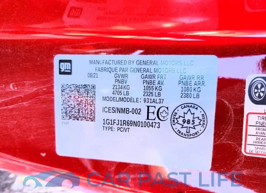 1G1FJ1R69N0100473# 13