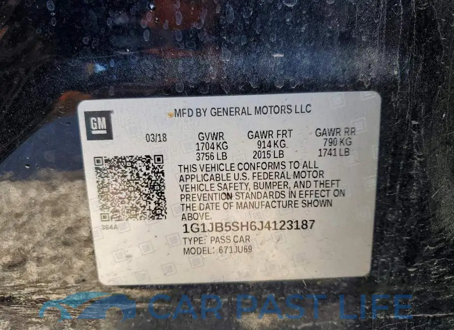 1G1JB5SH6J4123187# 12