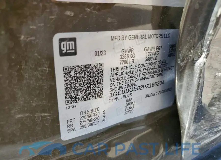 1GCUDGE82PZ185204# 12