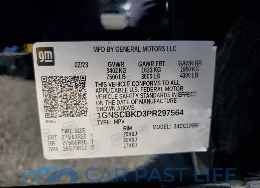 1GNSCBKD3PR297564# 13